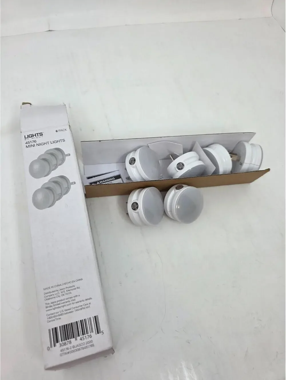 NEW 6 pk. Lights by Night Mini LED Night Lights (Dusk to Dawn Sensor)